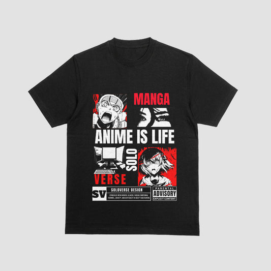 SV Anime Black T-shirt